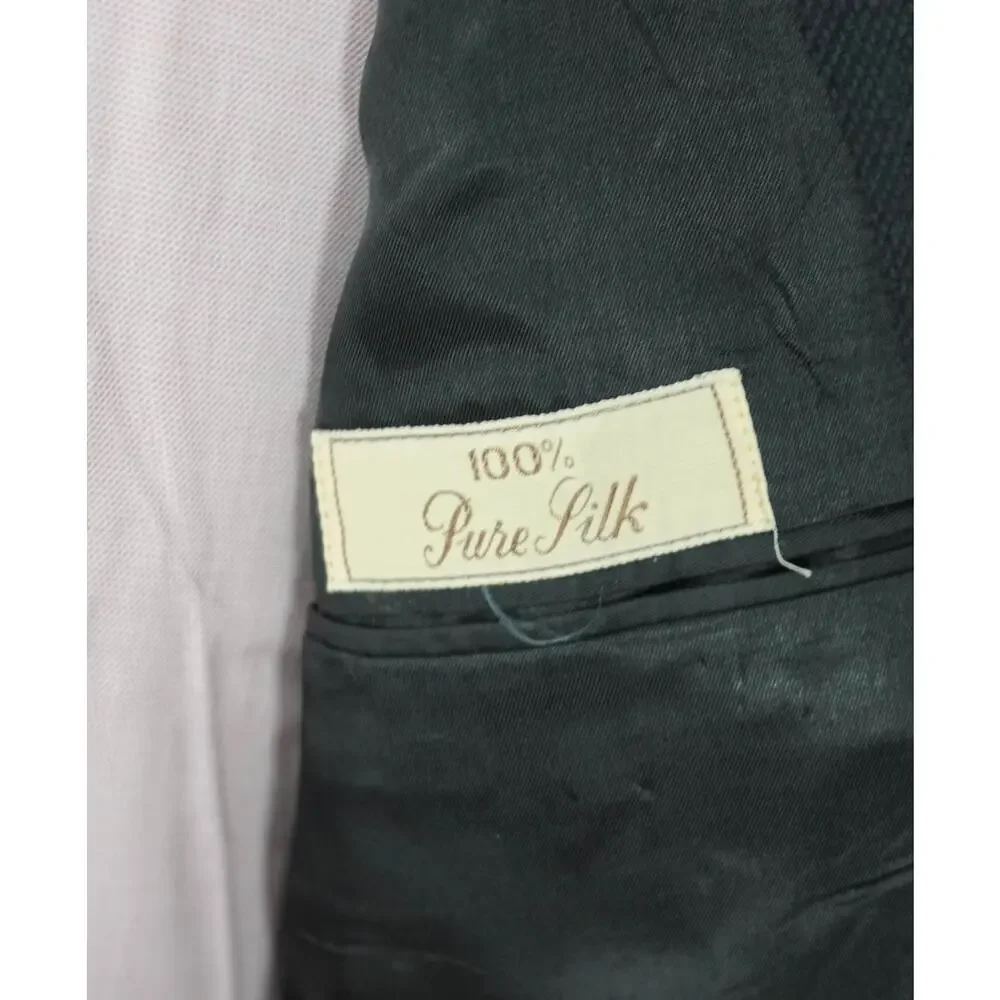 BROOKS BROTHERS - *VINTAGE* Black PURE SILK Blazer - 44L